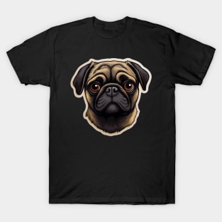 Cute Pug Dog - Dogs Pug T-Shirt